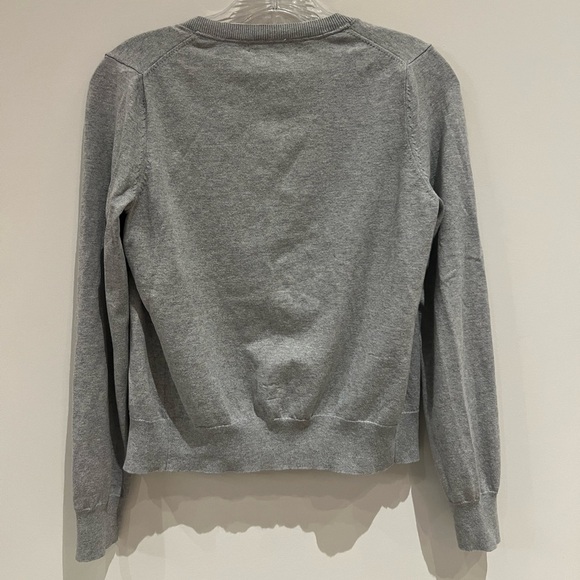 Banana Republic Silk blend Gray Button Down Cardigan. Size small Petite - Picture 4 of 9